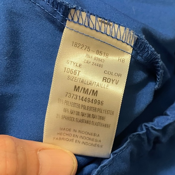 Scrub pants Cherokee royal blue, tall, medium, 31 1/2” inseam, great condition - Picture 5 of 8